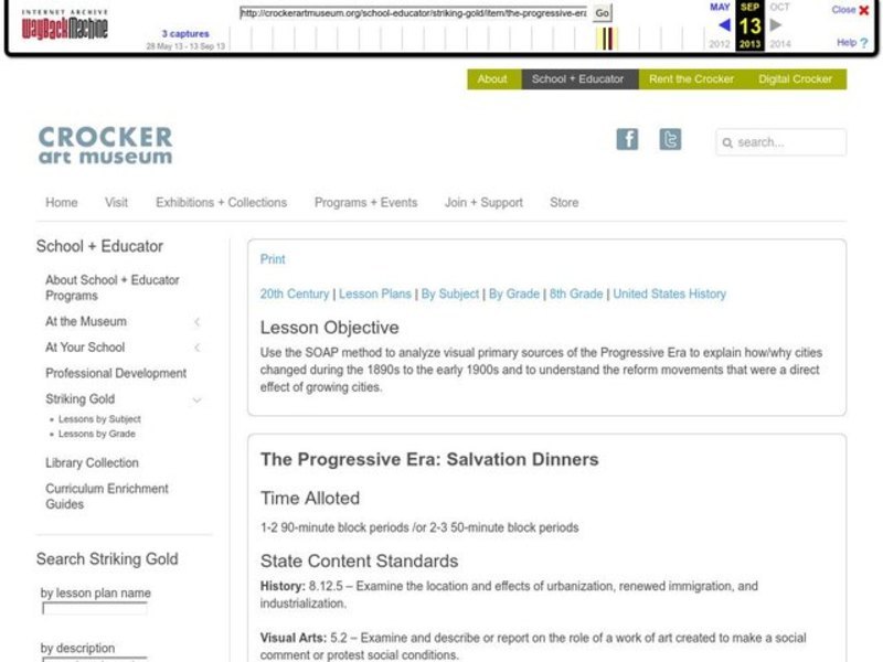 The Progressive Era Lesson Plan