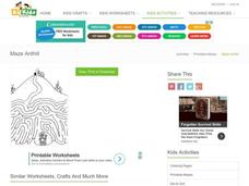 Anthill Maze Worksheet