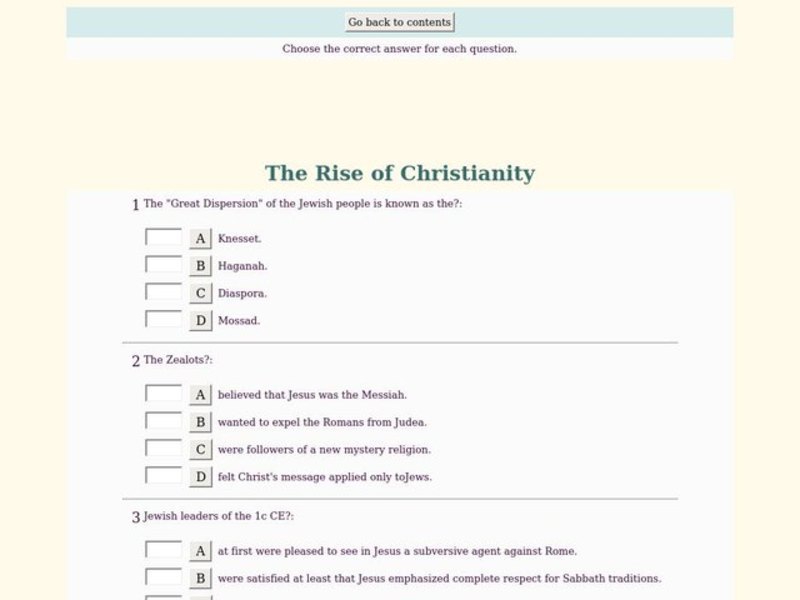 The Rise of Christianity Interactive