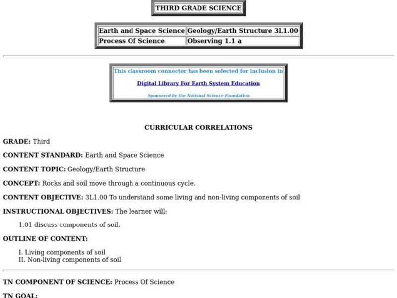 The Rock Cycle Lesson Plan