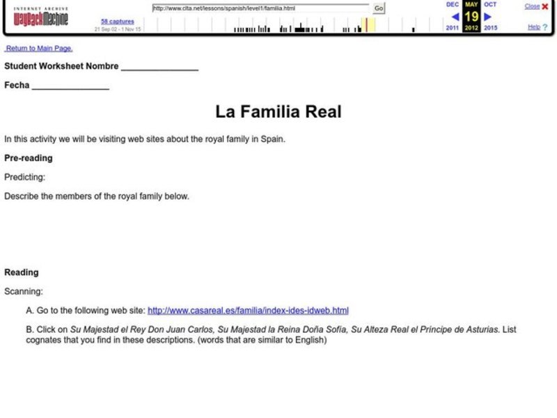 The Royal Family Lesson Plan