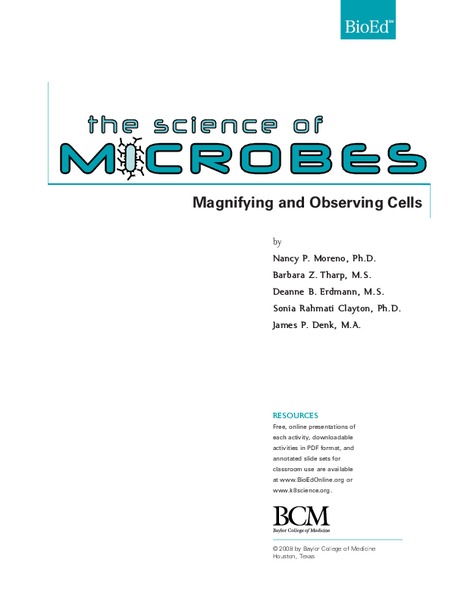 The Science of Microbes Lesson Plan