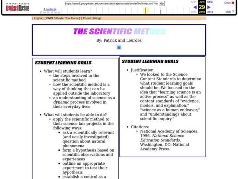 The Scientific Method Lesson Plan