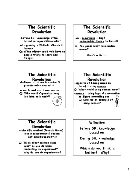 The Scientific Revolution Lesson Plan