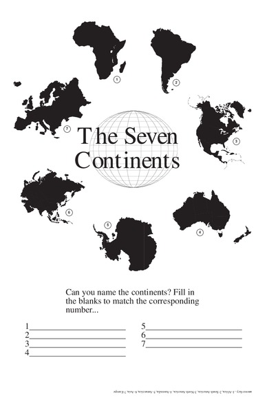 The Seven Continents Lesson Plan