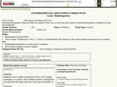 The Shape Of Things Lesson Plan