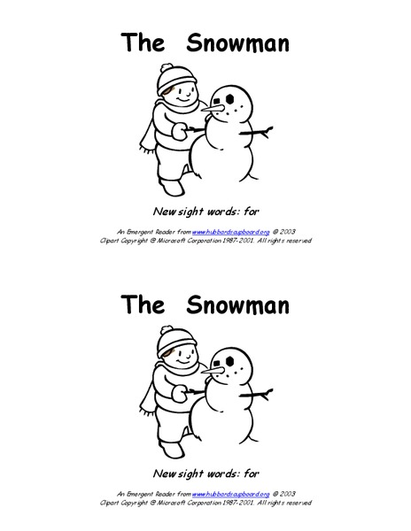 The Snowman Worksheet