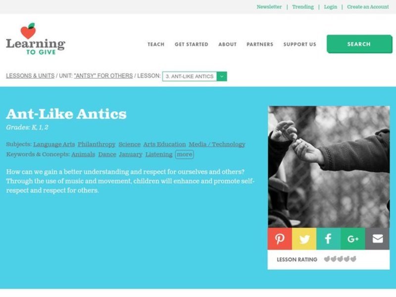 Ant-Like Antics Lesson Plan