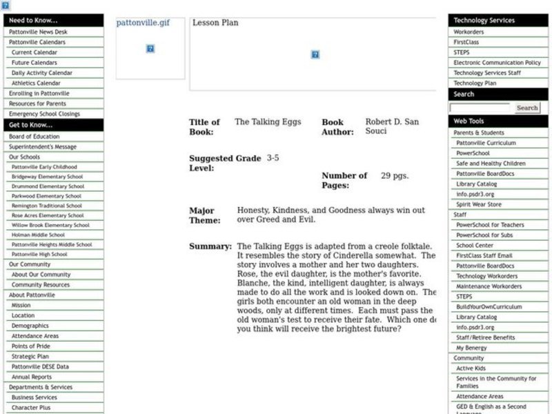 The Talking Eggs Worksheet