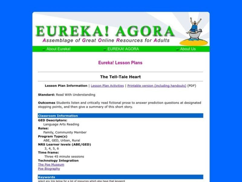 The Tell-Tale Heart Lesson Plan
