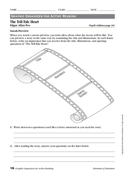 The Tell-Tale Heart Worksheet