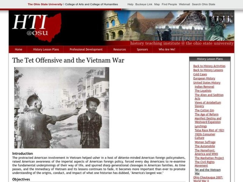 The Tet Offensive and the Vietnam War Lesson Plan
