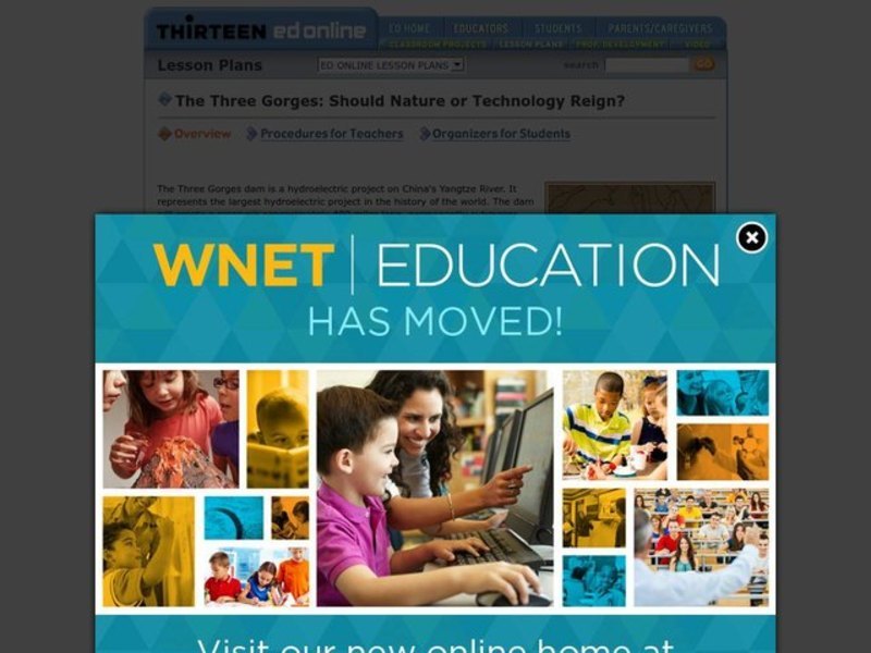 The Three Gorges: Should Nature or Technology Reign? Lesson Plan