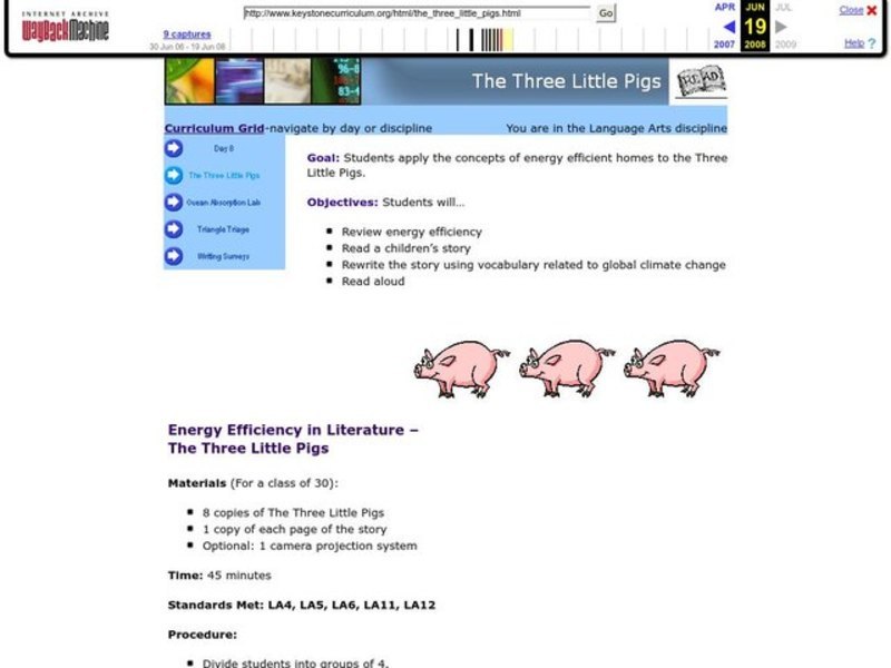 The Three Little Pigs Lesson Plan
