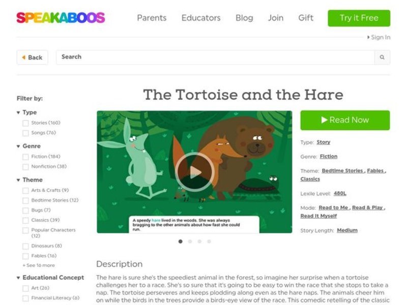 The Tortoise and the Hare Worksheet