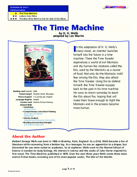 The Time Machine Lesson Plan