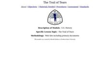 The Trail of Tears Lesson Plan