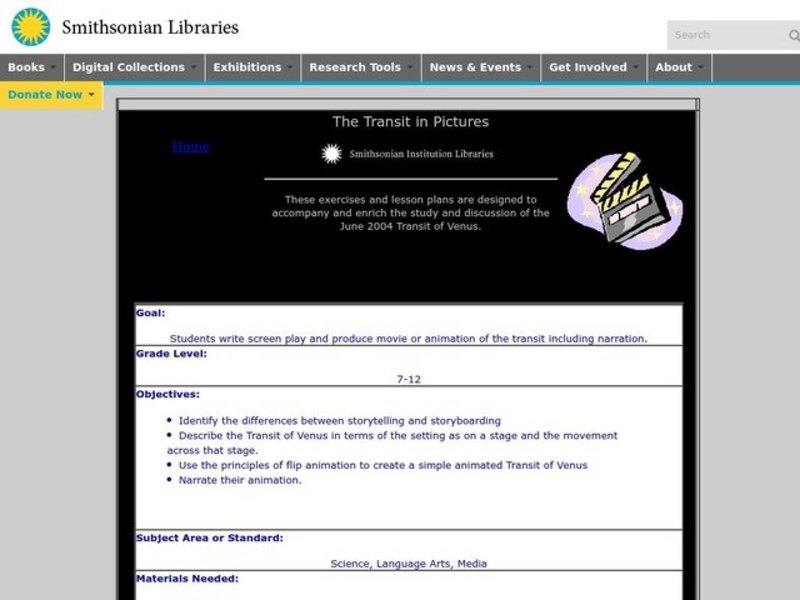 The Transit in Pictures Lesson Plan