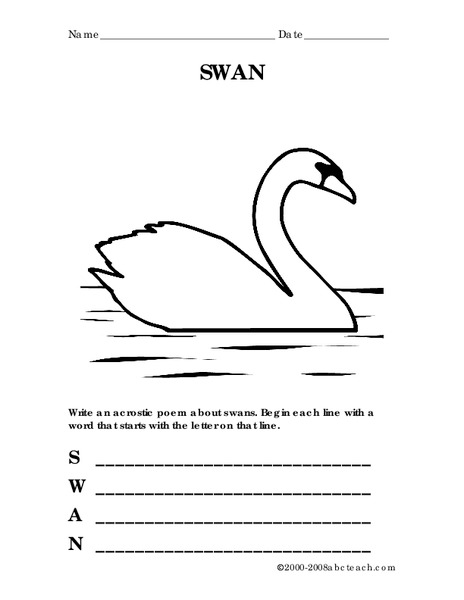 The Trumpet of the Swan Worksheet