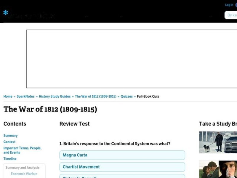 The War of 1812 (1809-1815) Interactive