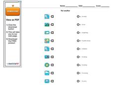 The Weather Worksheet