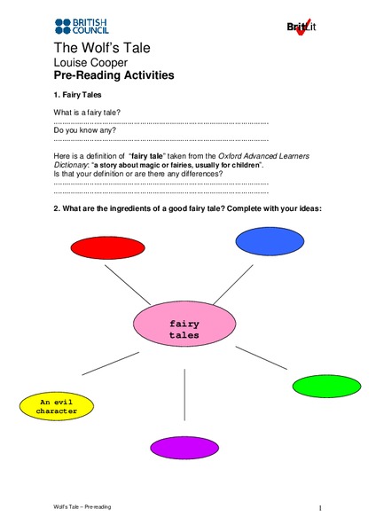 The Wolf's Tale Worksheet