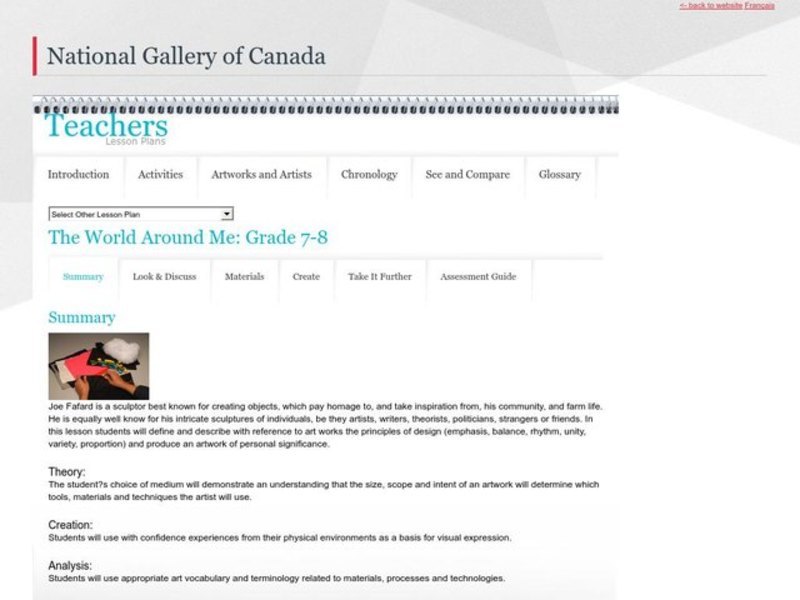 The World Around Me Lesson Plan