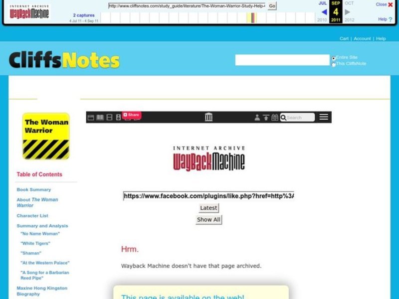 The Woman Warrior  by Maxine Hong Kingston Interactive