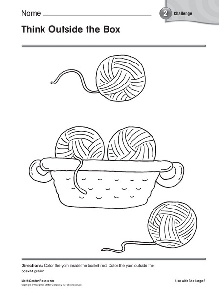 Think Outside The Box Worksheet