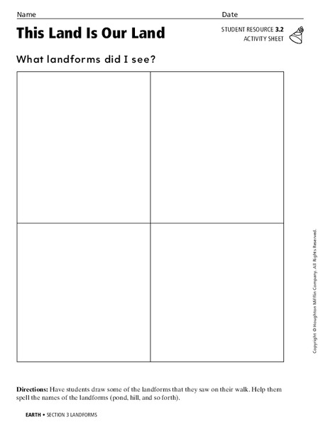 This Land is Our Land Worksheet