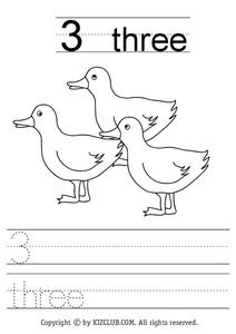 Three Worksheet