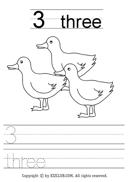 Three Worksheet