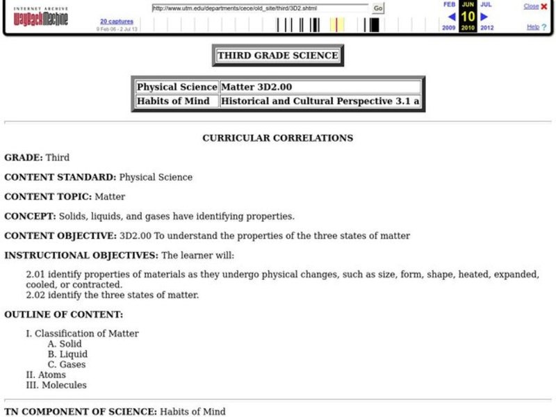 Three States of Matter Lesson Plan
