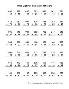Three-Digit Plus Two-Digit Addition (A) Lesson Plan