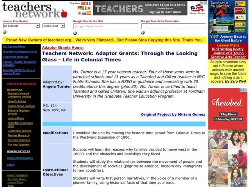 Through The Looking Glass Lesson Plan