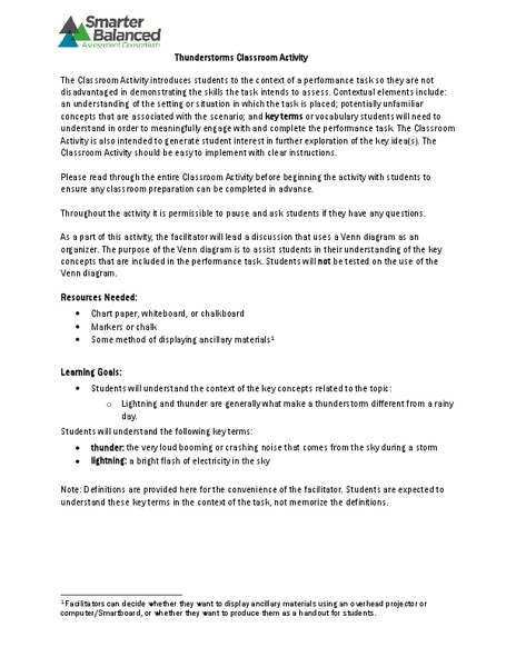 Thunderstorms Activity