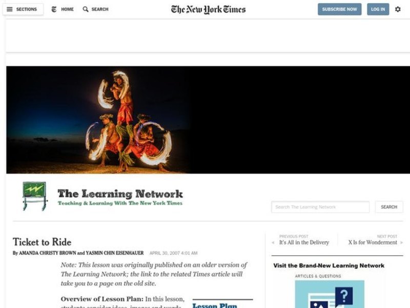 Ticket to Ride Lesson Plan