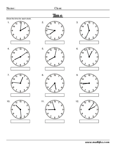 Time Worksheet