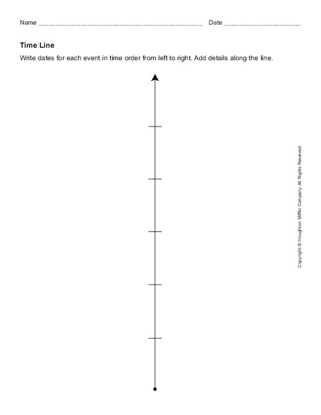 Time Line Worksheet