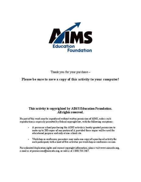 Time Trials Lesson Plan