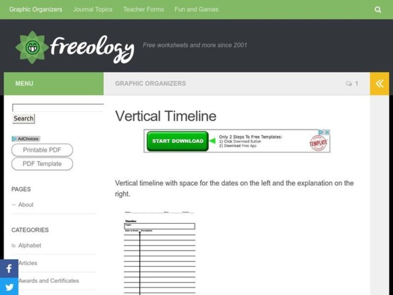 Timeline Lesson Plan