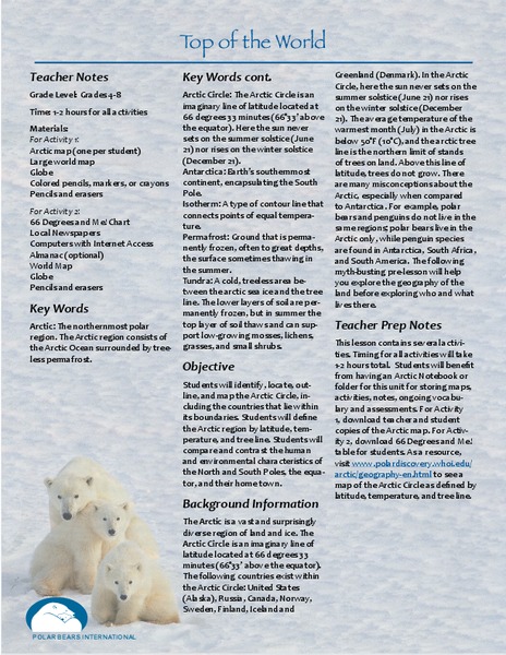 Top of the World Lesson Plan