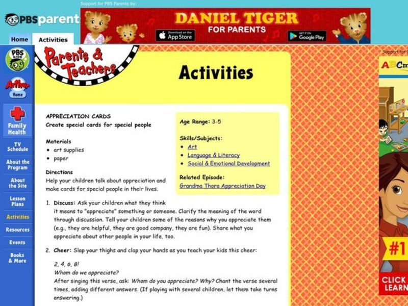 Appreciation Cards Lesson Plan