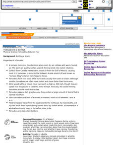 Tornado in a Bottle Lesson Plan