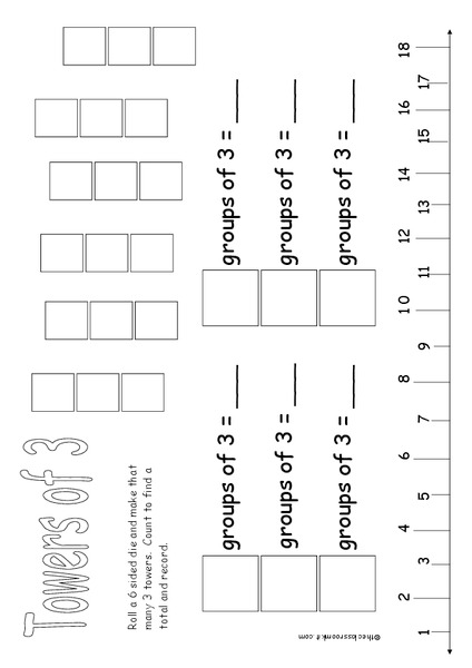 Towers of Three Worksheet