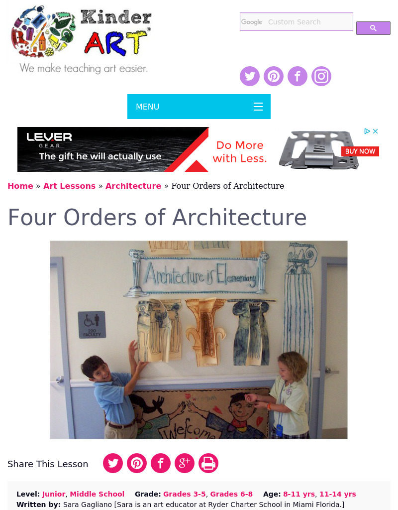 Architecture is Elementary Lesson Plan