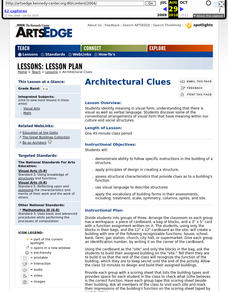 Architectural Clues Worksheet