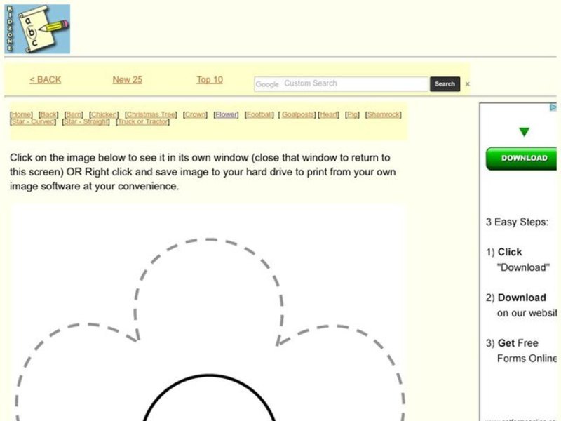 Tracing and Coloring Practice Worksheet