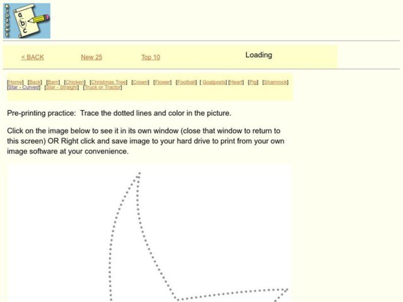Tracing and Coloring Practice Worksheet