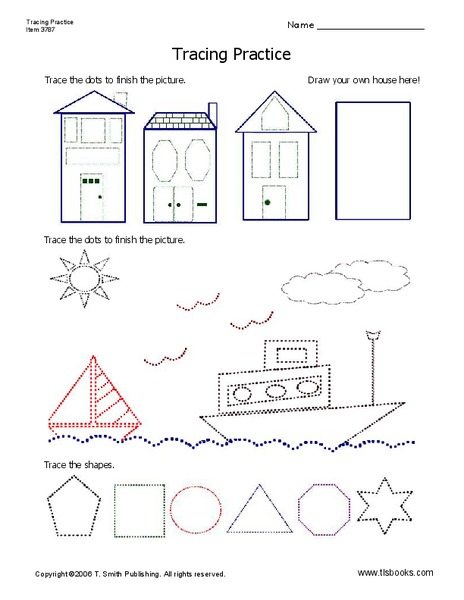 Tracing Practice Worksheet